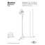 Original BTC Hector Bibendum Lampa stojąca 137x28 cm IP20 E27 GLS, biała, czarna FF497WK - zdjęcie 2
