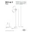 Original BTC Stirrup 3 Lampa stojąca 182x46 cm IP20 E27 GLS, biała FF079W - zdjęcie 2