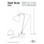 Original BTC Task Lampa stołowa 60,5x16 cm IP20 E27 GLS, szara FT427GR - zdjęcie 2