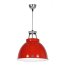 Original BTC Titan Size 1 Lampa wisząca 36x35,5 cm IP20 E27 GLS, czerwona, biała FP005R/W - zdjęcie 1