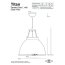 Original BTC Titan Size 1 Lampa wisząca 36x36 cm IP20 E27 GLS, biała FP005W/GL01E - zdjęcie 2