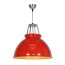 Original BTC Titan Size 3 Lampa wisząca 42,5x45,5 cm IP20 E27 GLS, czerwona, złota FP033R/GO - zdjęcie 1