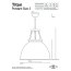 Original BTC Titan Size 3 Lampa wisząca 42,5x45,5 cm IP20 E27 GLS, szara, biała FP033GR/W - zdjęcie 2