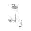 Paffoni Light Zestaw wannowo-prysznicowy podtynkowy z deszczownicą 30 cm stal szczotkowana LIG019ZWSCSU3CST - zdjęcie 1