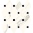 Paradyż Calacatta Mozaika ścienna 25x23 cm biała - zdjęcie 1