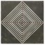 Peronda FS Damera FS Rombos-N Płytka podłogowa 45x45 cm, biała/czarna 16447 - zdjęcie 1