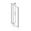 Koło Geo 80 Drzwi prysznicowe składane 80x190 cm profile srebrny połysk szkło przezroczyste Reflex 560.116.00.3 - zdjęcie 3