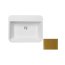 PMD Besco Assos S-Line Glam Umywalka nablatowa 50x40 cm złota/biała UMD-AP-NBZ - zdjęcie 1