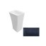 PMD Besco Assos S-Line Glam Umywalka wolnostojąca 50x40x85 cm grafitowa/biała UMD-AP-WOG - zdjęcie 1