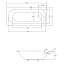 Besco Intrica Slim Wanna prostokątna 150x75 cm biała WAIN-150-SL - zdjęcie 3