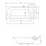 Besco Intrica Slim Wanna prostokątna 170x75 cm biała WAIN-170-SL - zdjęcie 3