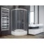 Besco Modern Kabina półokrągła 90x90x165 cm profile chrom szkło mrożone MP-90-165-M - zdjęcie 2