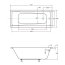 Besco Modern Slim Wanna prostokątna 170x70 cm biała WAM-170-SL - zdjęcie 3