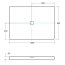 Besco Nox Ultraslim Brodzik prostokątny 100x80x3,5 cm biały BMN100-80-BB - zdjęcie 3