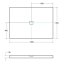 Besco Nox Ultraslim Brodzik prostokątny 120x80x3,5 cm biały BMN120-80-BB - zdjęcie 3