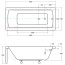 Besco Optima Wanna prostokątna 160x70 cm akrylowa biała WAO-160-PK - zdjęcie 3