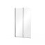 Besco Prime2 Parawan nawannowy dwuczęściowy 90x140 cm profile chrom połysk szkło przejrzyste PNP-2S - zdjęcie 1