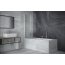 Besco Prime2 Parawan nawannowy dwuczęściowy 90x140 cm profile chrom połysk szkło przejrzyste PNP-2S - zdjęcie 2