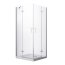 PMD Besco Viva Kabina prysznicowa kwadratowa 80x80x195 cm drzwi uchylne, profile chrom szkło przezroczyste VK-80-195-C - zdjęcie 1