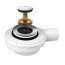 Polimat Akces Speed 2 Syfon brodzikowy niski klik klak 50 mm chrom 6103080 - zdjęcie 3