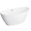 Polimat Mango Wanna wolnostojąca 150x75 cm biała 00518 - zdjęcie 1