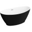 Polimat Mango Wanna wolnostojąca 150x75 cm czarny mat 00520 - zdjęcie 1