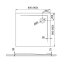 Polimat Perrito Brodzik kwadratowy 80x80 cm biały 00544 - zdjęcie 3