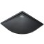 Polimat Perrito Brodzik półokrągły 90x90 cm czarny 00538 - zdjęcie 1