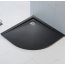 Polimat Perrito Brodzik półokrągły 90x90 cm czarny 00538 - zdjęcie 2