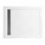 Polimat West Brodzik prostokątny 100x80 cm, biały 00136 - zdjęcie 1