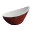 Polimat Zoe Wanna wolnostojąca 180x80 cm, biała/czerwony 00258 - zdjęcie 1