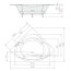 Polysan Alexandra Wanna narożna 140x140 cm biała 05111 - zdjęcie 2