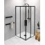 Polysan Altis Line Black Kabina prysznicowa kwadratowa 90x90x200 cm drzwi przesuwne profile czarny mat szkło czyste AL1592BAL1592B - zdjęcie 1