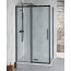 Polysan Altis Line Black Kabina prysznicowa prostokątna 110x80x200 cm drzwi przesuwne profile czarny mat szkło czyste AL3912BAL5912B - zdjęcie 1