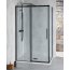 Polysan Altis Line Black Kabina prysznicowa prostokątna 130x80x200 cm drzwi przesuwne profile czarny mat szkło czyste AL4012BAL5912B - zdjęcie 1