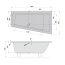 Polysan Andra R Wanna narożna 160x90 cm prawa czarny mat 81541.21 - zdjęcie 2