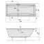 Polysan Cleo Slim Wanna prostokątna 180x90 cm do zabudowy biała 13111S - zdjęcie 3