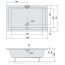 Polysan Deep Zestaw Brodzik prostokątny 120x75 cm + stelaż biały 78796 - zdjęcie 3