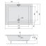Polysan Deep Brodzik prostokątny 120x90 cm biały 72383 - zdjęcie 3