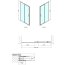 Polysan Easy Line Drzwi prysznicowe przesuwne 190x110 cm profile chrom szkło brick EL1138 - zdjęcie 3