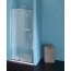 Polysan Easy Line Drzwi prysznicowe uchylne 190x102 cm profile chrom szkło brick EL1738 - zdjęcie 1