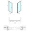 Polysan Easy Line Drzwi prysznicowe uchylne 190x102 cm profile chrom szkło brick EL1738 - zdjęcie 3