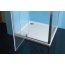 Polysan Easy Line Kabina prysznicowa kwadratowa 100x100x190 cm drzwi uchylne profile chrom szkło brick EL1738EL3438 - zdjęcie 4