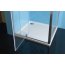 Polysan Easy Line Kabina prysznicowa kwadratowa 80x80x190 cm drzwi uchylne profile chrom szkło brick EL1638EL3238EL3238 - zdjęcie 2