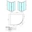 Polysan Easy Line Kabina prysznicowa półokrągła 120x80x190 cm drzwi przesuwne EL2315 - zdjęcie 3