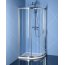 Polysan Easy Line Kabina prysznicowa półokrągła 120x80x190 cm drzwi przesuwne EL2315 - zdjęcie 1