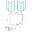 Polysan Easy Line Kabina prysznicowa półokrągła 120x90x190 cm drzwi przesuwne EL2715 - zdjęcie 3
