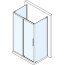 Polysan Easy Line Kabina prysznicowa prostokątna 110x90x190 cm drzwi przesuwne profile chrom szkło brick EL1138EL3338EL3338 - zdjęcie 3