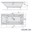 Polysan Mimoa Wanna prostokątna 170x80 cm biały mat 71713.11 - zdjęcie 2