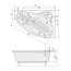 Poolspa Europa Wanna narożna 170x115 cm prawa + nogi biała PWAD110ZN000000 - zdjęcie 3
